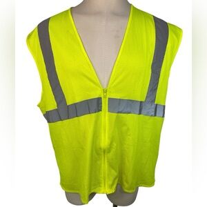 PIP (Lot of 2) High-Visibility Safety Vests Yellow-Orange Reflective Men’s 5XL